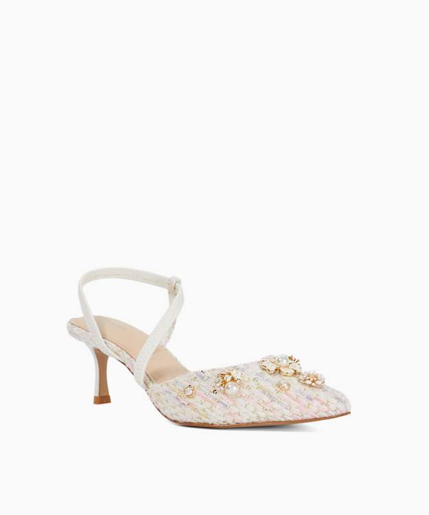Dyana Multi - Embellished Boucle Open Courts