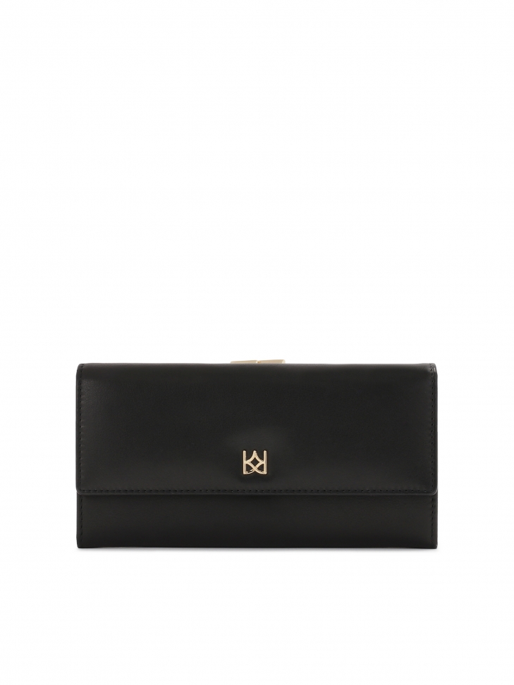 Classic black leather wallet