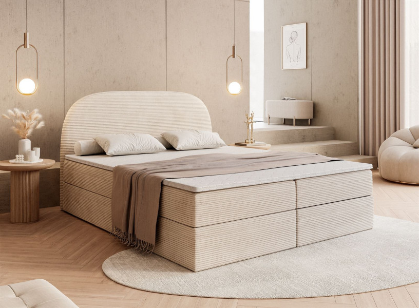 Łoże ALLURE 140x200 Lincoln 02 z topperem