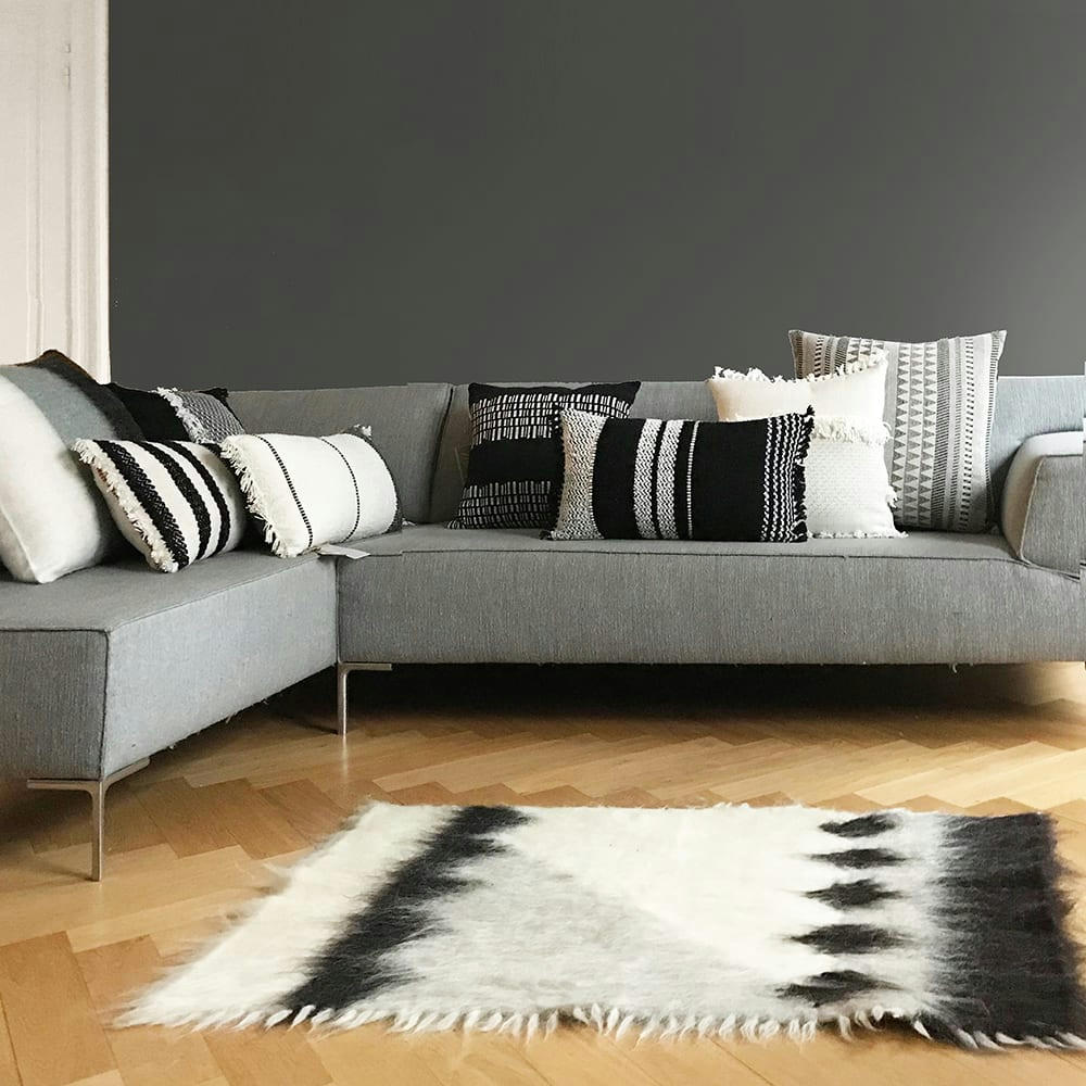 MINI FLOORPLAID - Plaid en laine 75x125