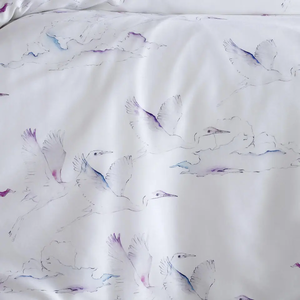 De Witte Lietaer Dekbedovertrek Katoen Satijn Ave - 260 x 240 cm - Wit