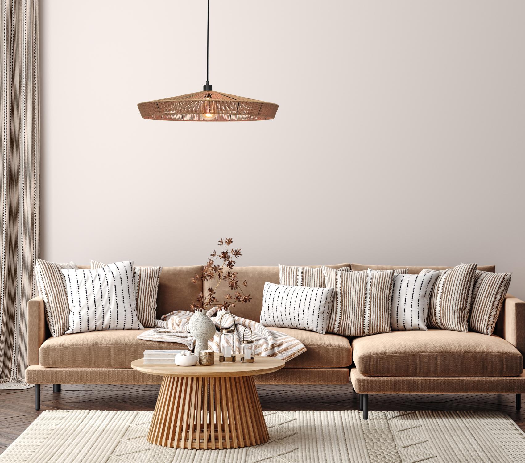 Lucide hanglamp YUNKAI - 1xE27 - Naturel