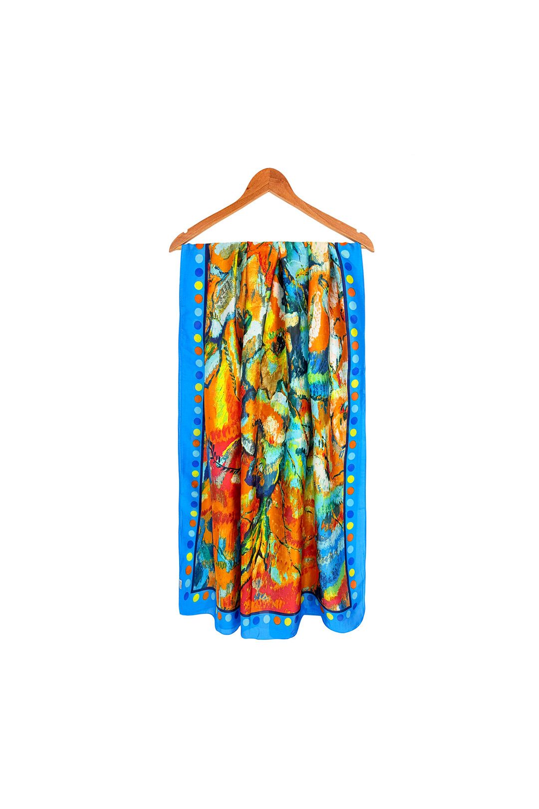 Vellin Soft Colourful Vibrant Textured Print Scarf