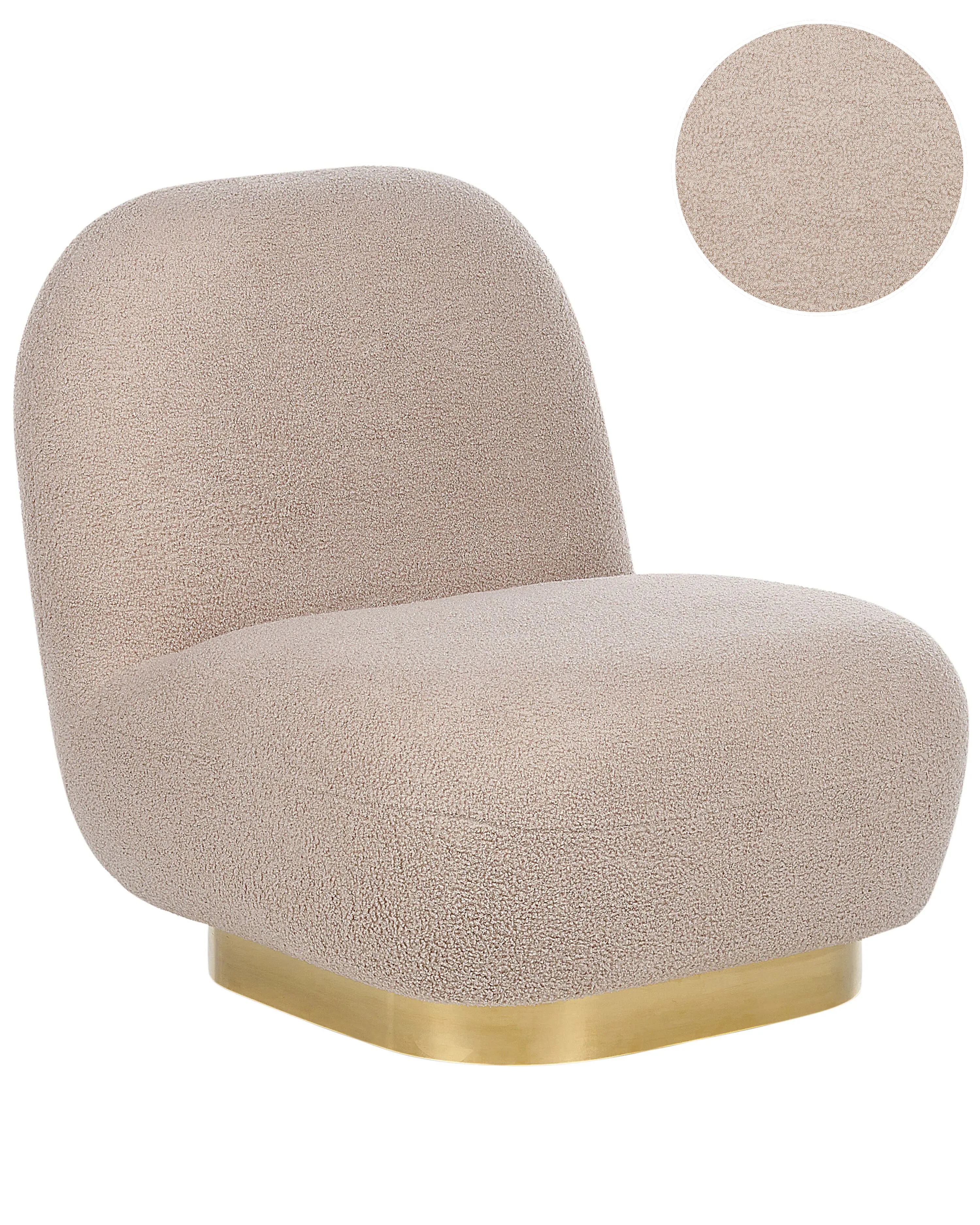 Armchair LOVIISA Boucle Beige