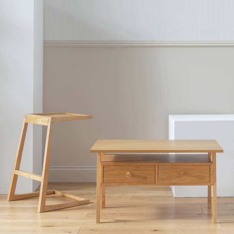 Habitat Calvin Shape Side Table - Natural