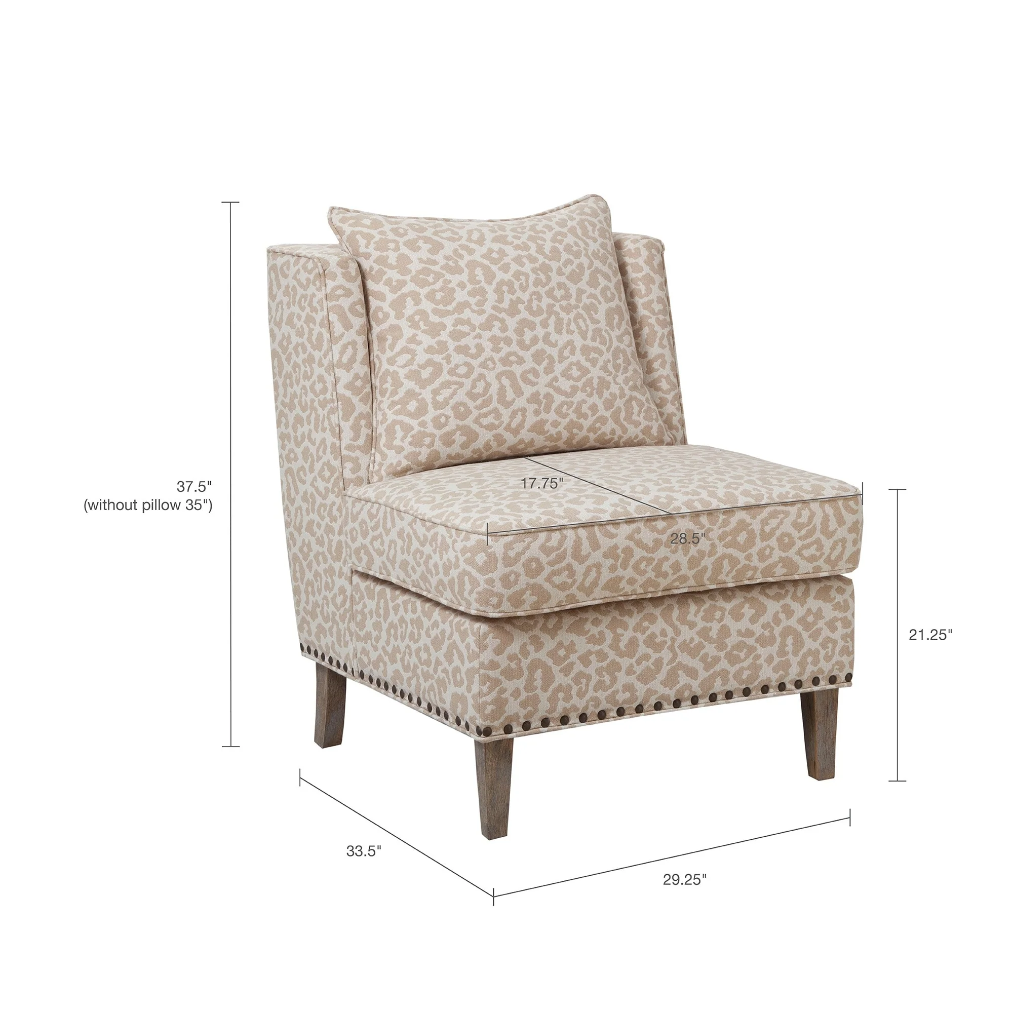 Madison Park Camron Armless Shelter Chair