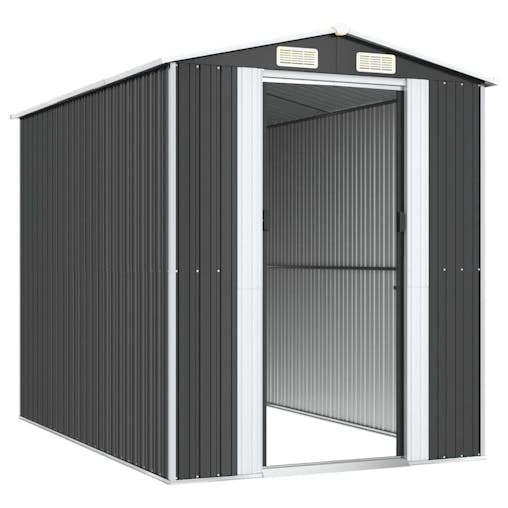 NNEVL Garden Shed Anthracite 192x274x223 cm Galvanised Steel
