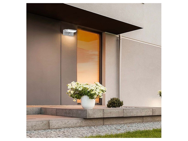 Kinkiet zewnętrzny VT-11020S LED 21cm 4000K z czujnikiem ruchu czarny