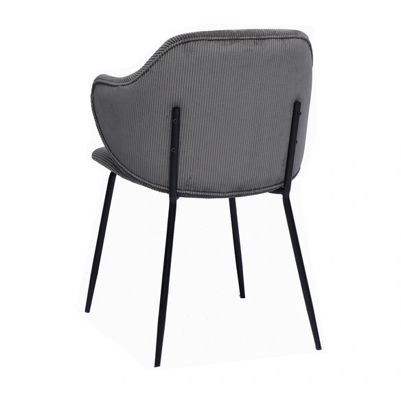 Stuhl, Höhe: 83 cm, grau/schwarz, 2 stk