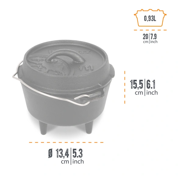 Feuertopf, ft1 (Dutch Oven), Gusseisen