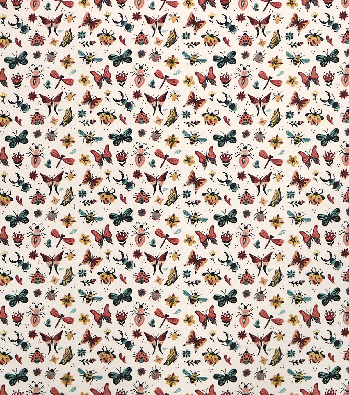 Intricate Bugs Super Snuggle Flannel Fabric