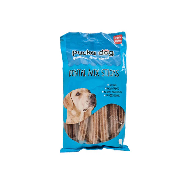 Pucka Dog Dental Mix Sticks 200g