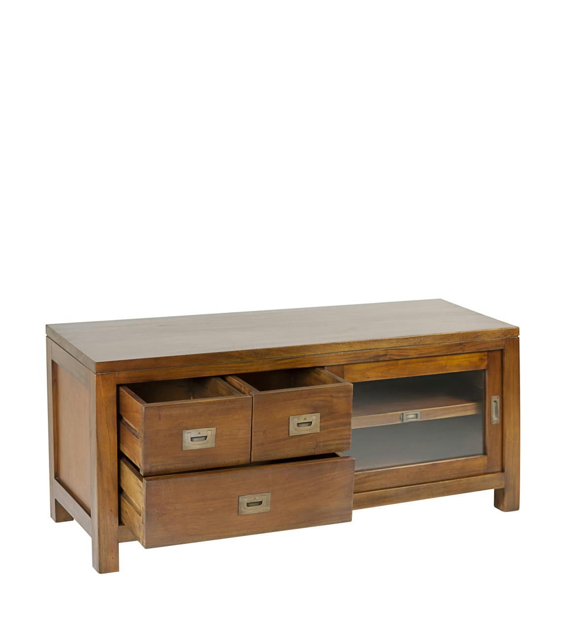 FLAMINGO - Meuble tv en bois marron