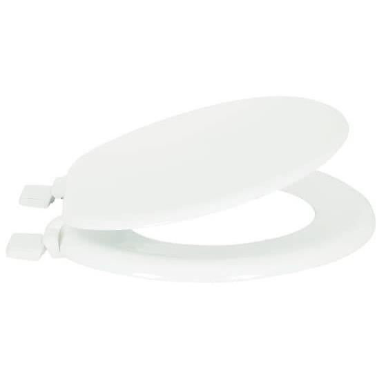 Abattant WC MSV - MDF - Charnières plastiques - Blanc
