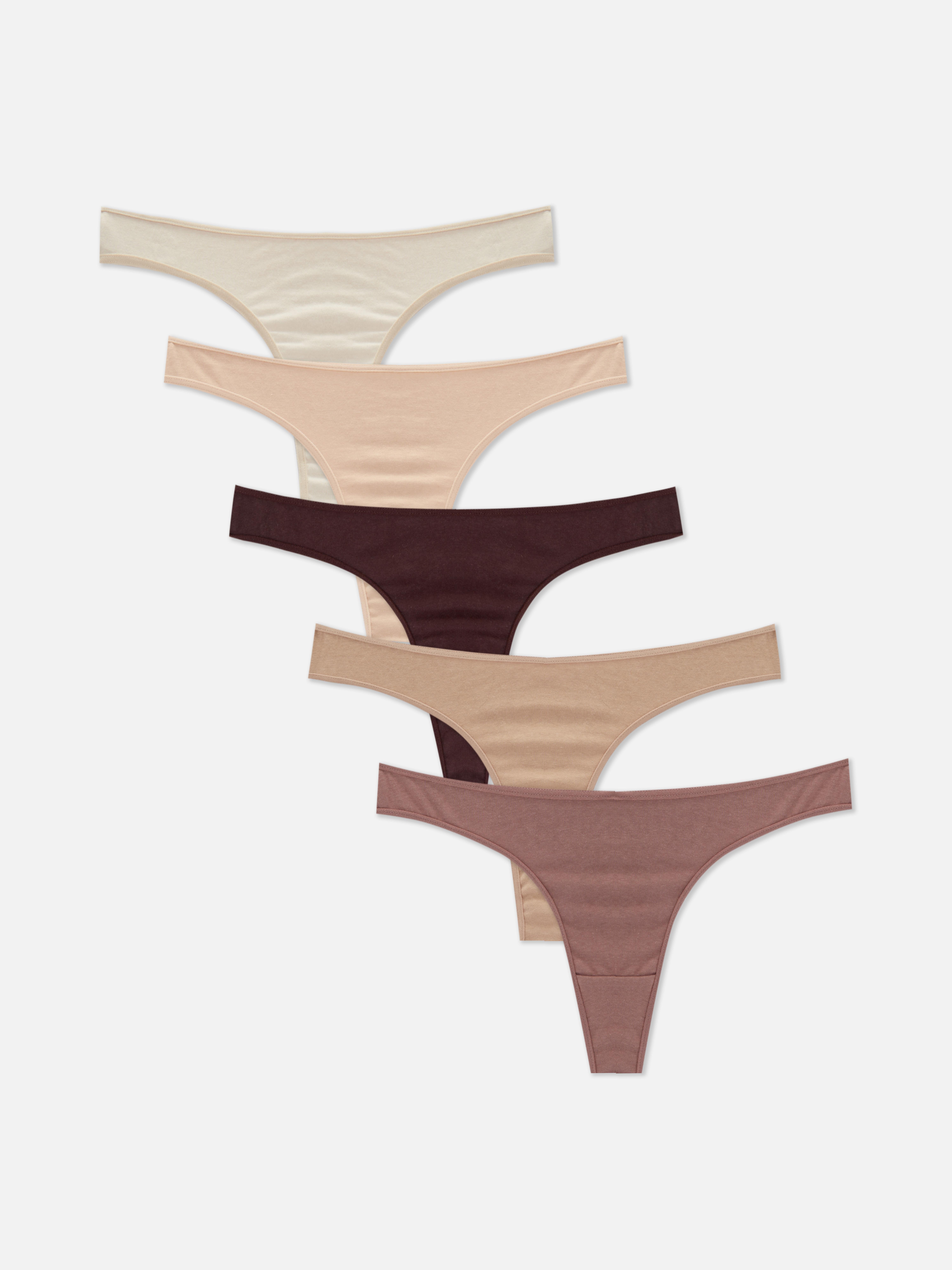 5pk Essential Neutral Thongs