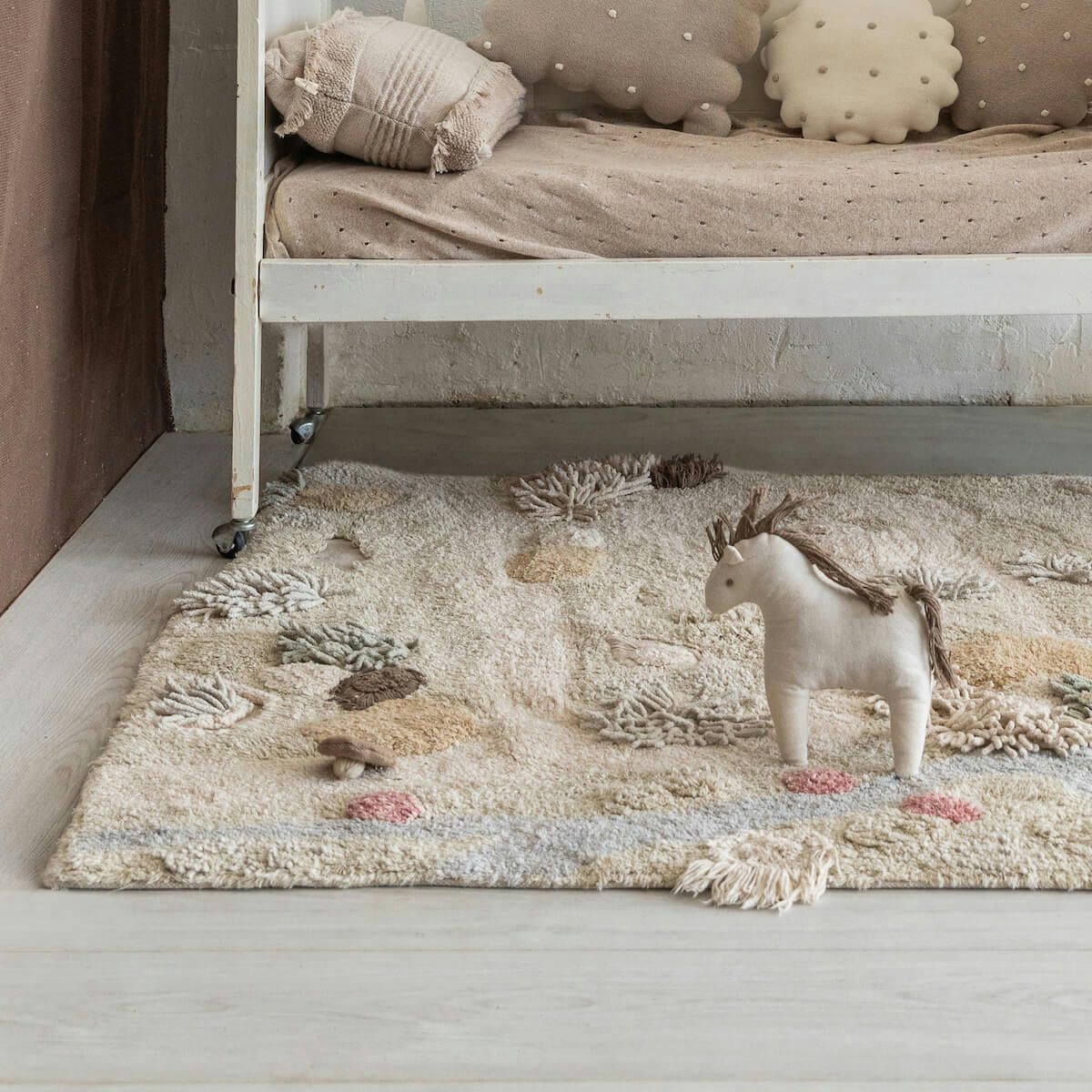 CHEMIN DANS LA NATURE - Tapis de jeu pour enfant chemin dans la nature 120x160 cm