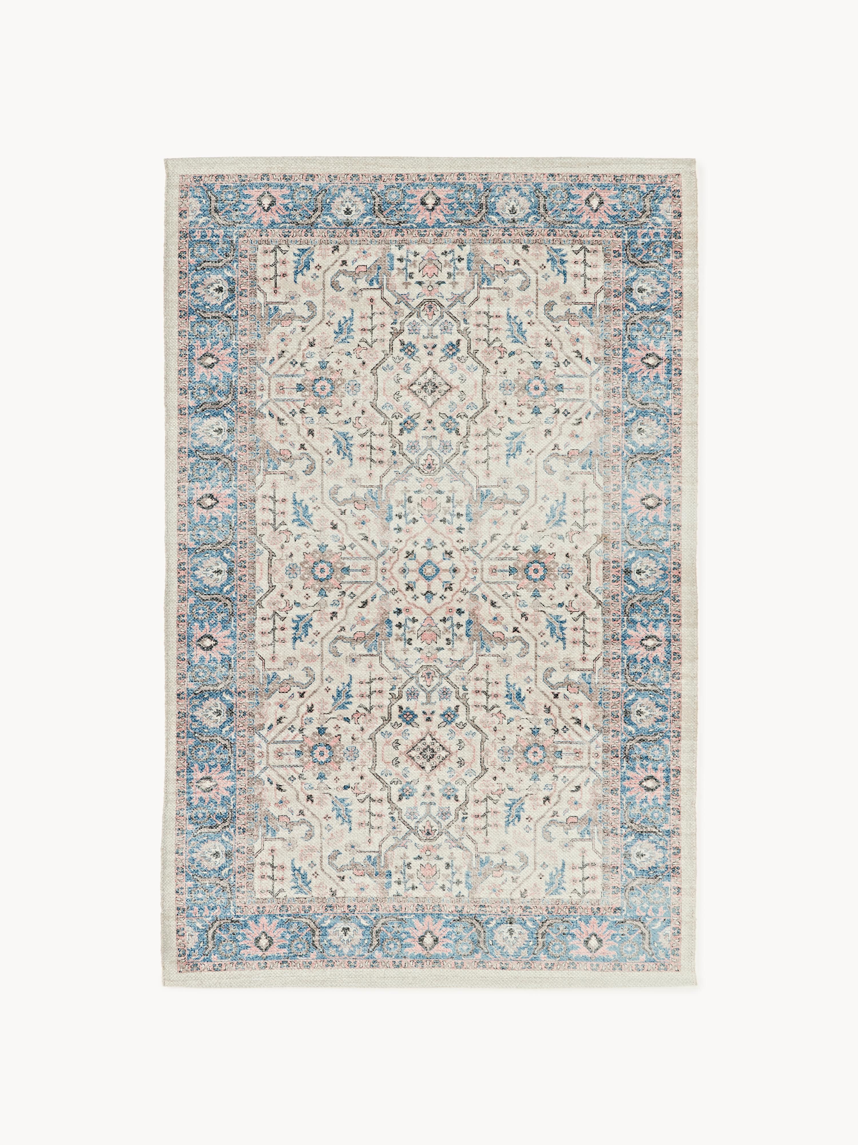 Handgewebter Outdoor-Teppich Leonato mit Vintage-Muster