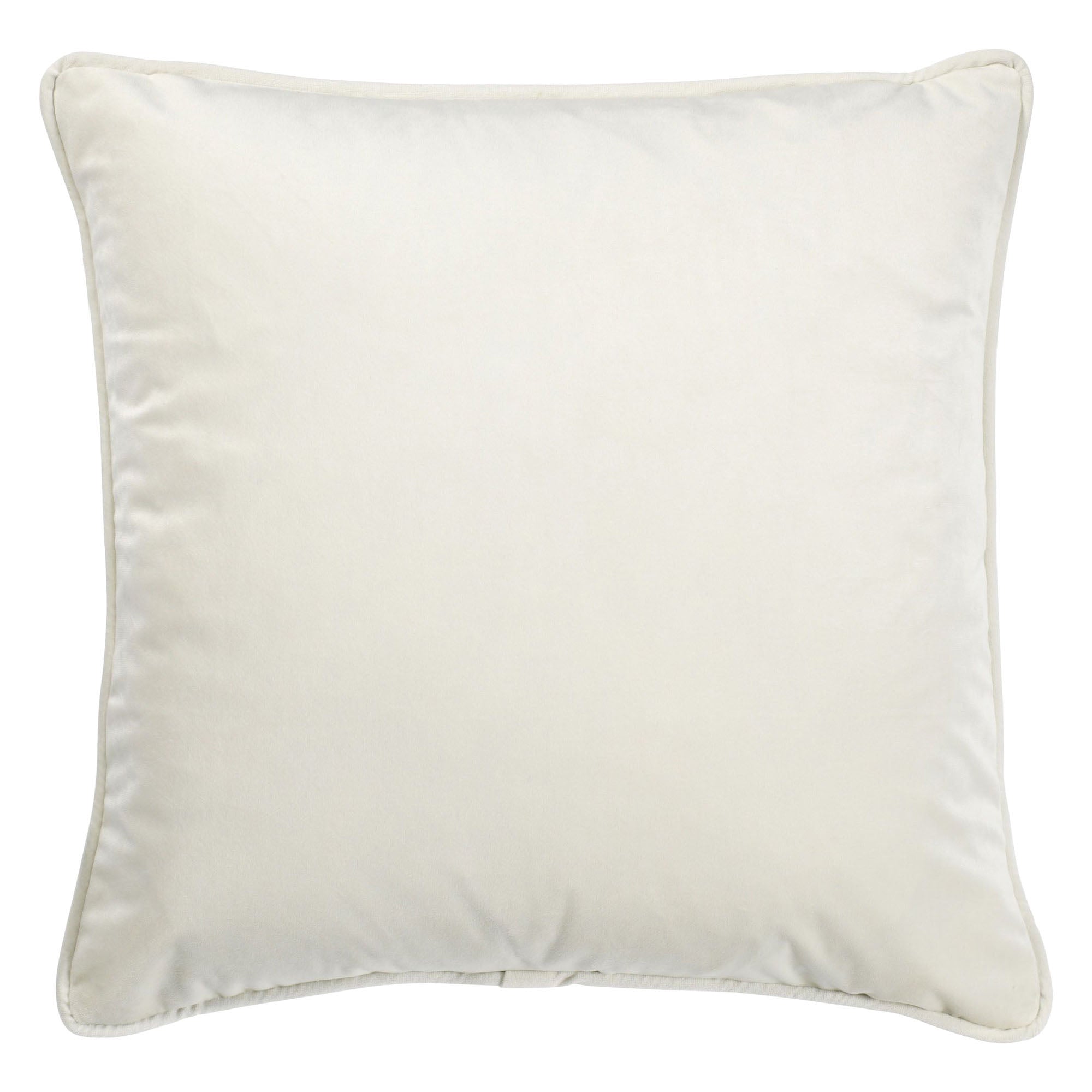 FINN - Kussenhoes 45x45 cm - velvet - effen kleur - Snow White - wit