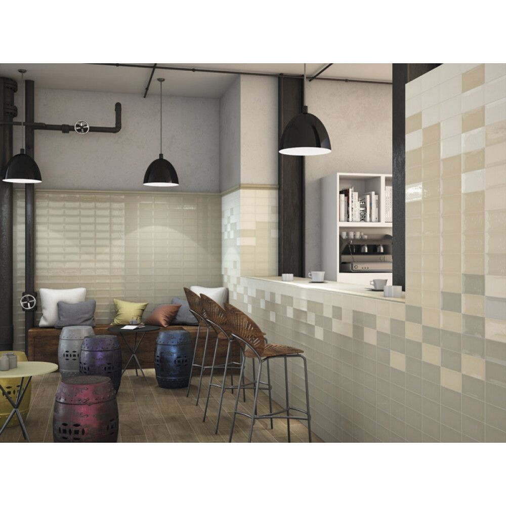 FLIS RUSTIKK WHISPER SAGE 7.5X15CM 0.5M²/PK