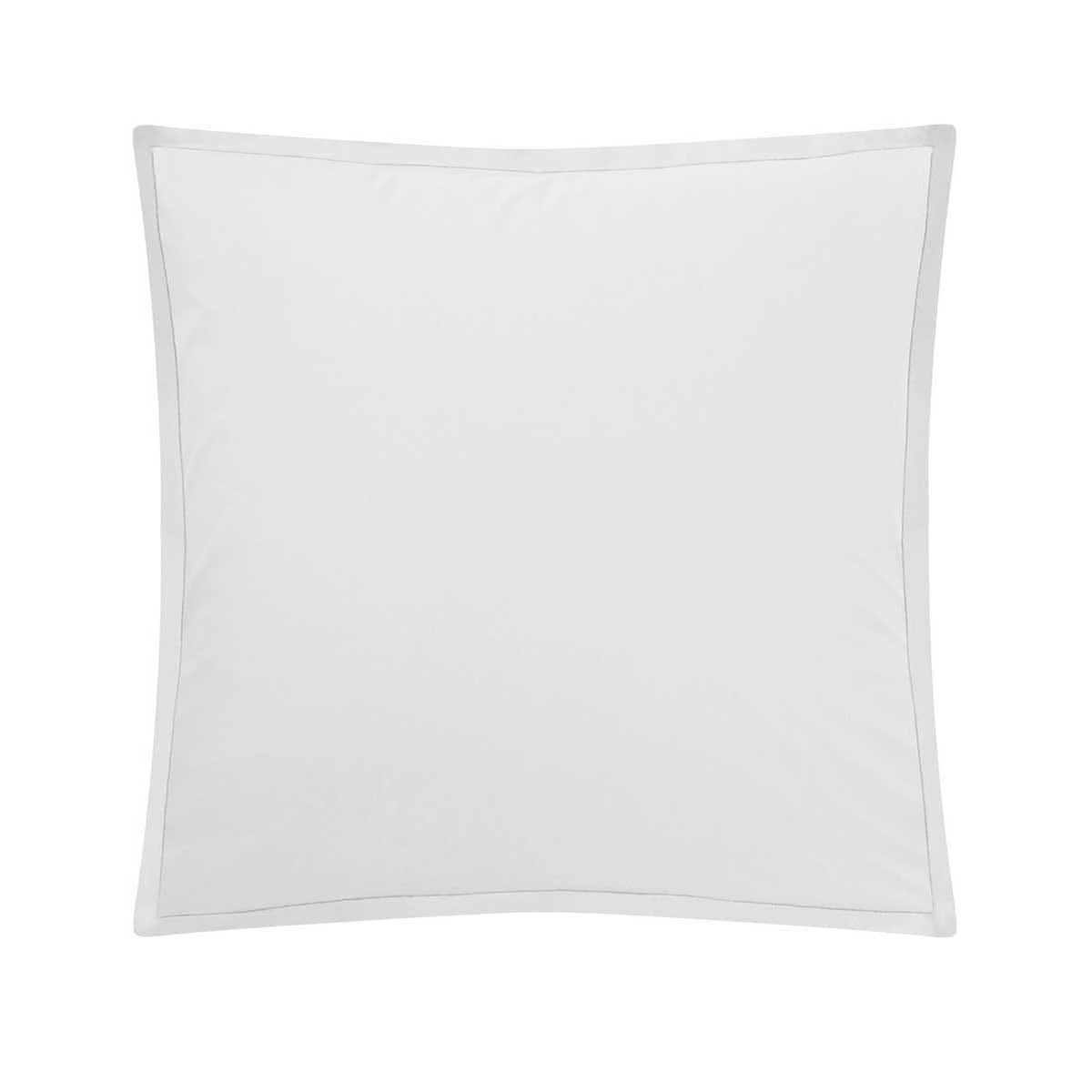 TOUT DOUX - Taie d'oreiller en coton blanc 65x65 Made in France