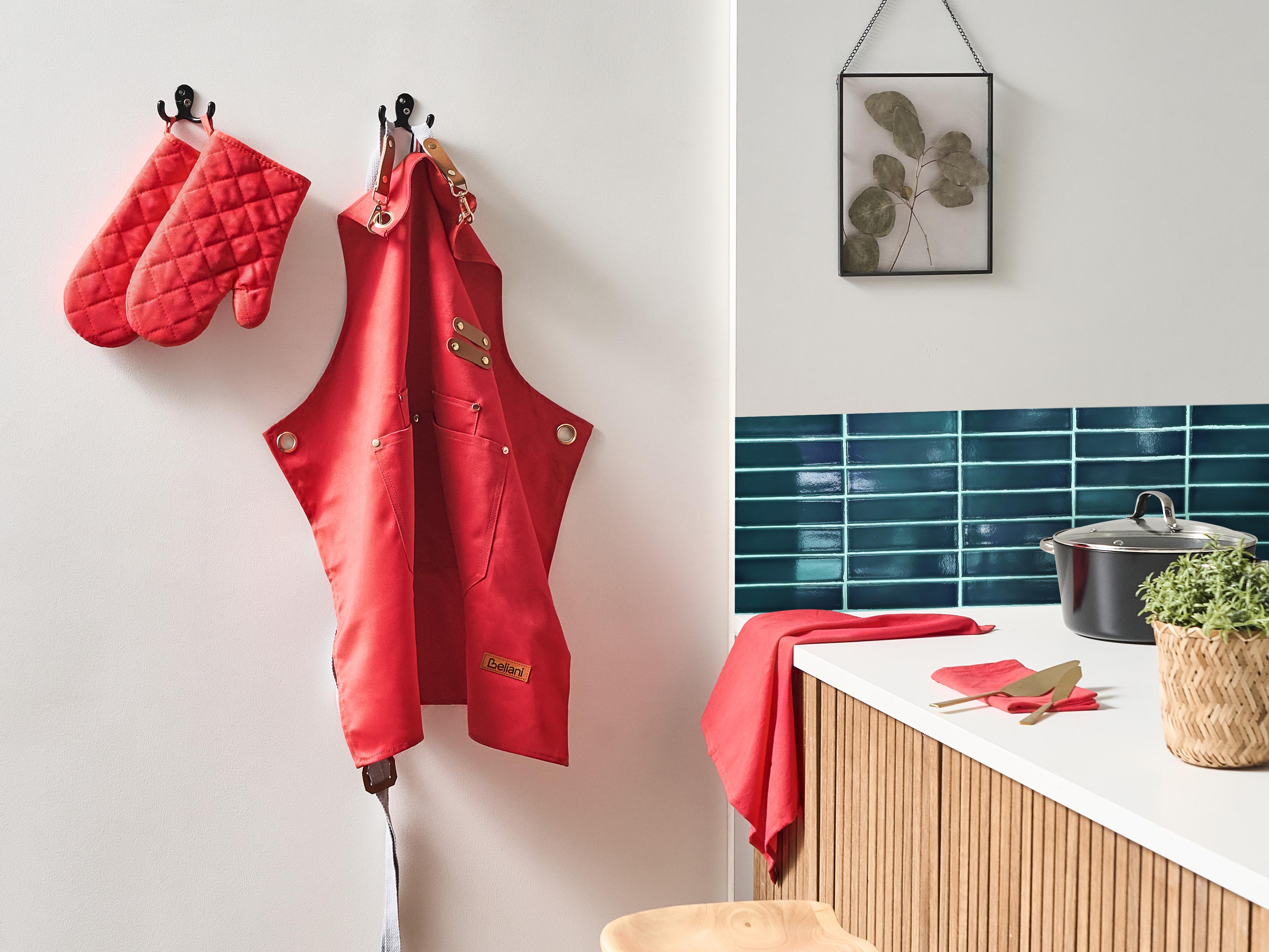 Kitchen Textiles Set BRASSICA Red