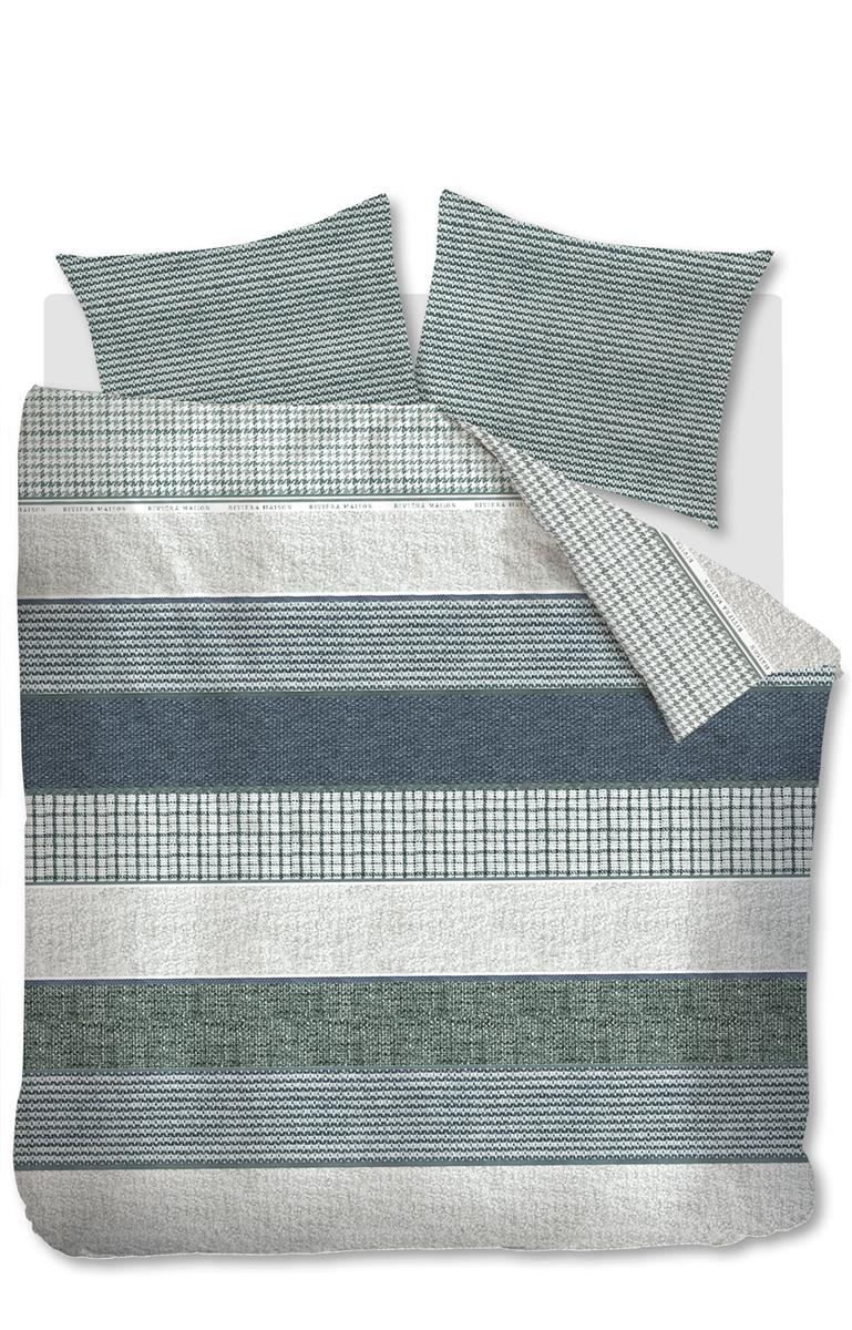 Rivièra Maison - Tailor dekbedovertrek - Lits-Jumeaux - 240x200/220 cm - Groen