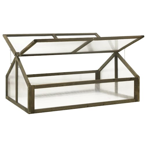 NNEVL Greenhouse Grey 114x80x50 cm Firwood