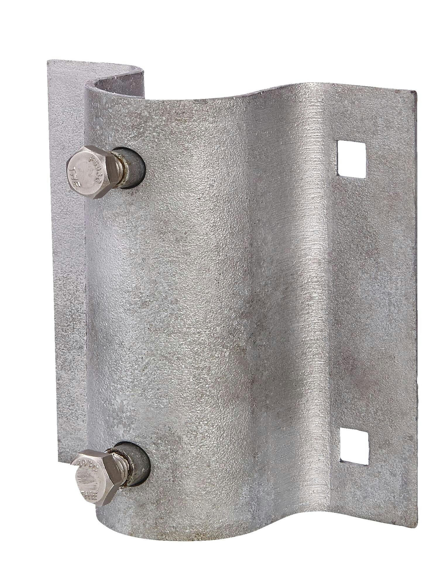 Dock Edge Stationary Galvanized Steel Dock Side Leg Holder, 5-1/4-in x 6-in
