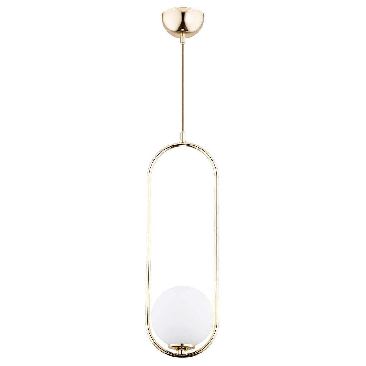 Lampa wisząca złoto-biała Noval 1xE14x40W wym: 80x16x15 cm Alfa