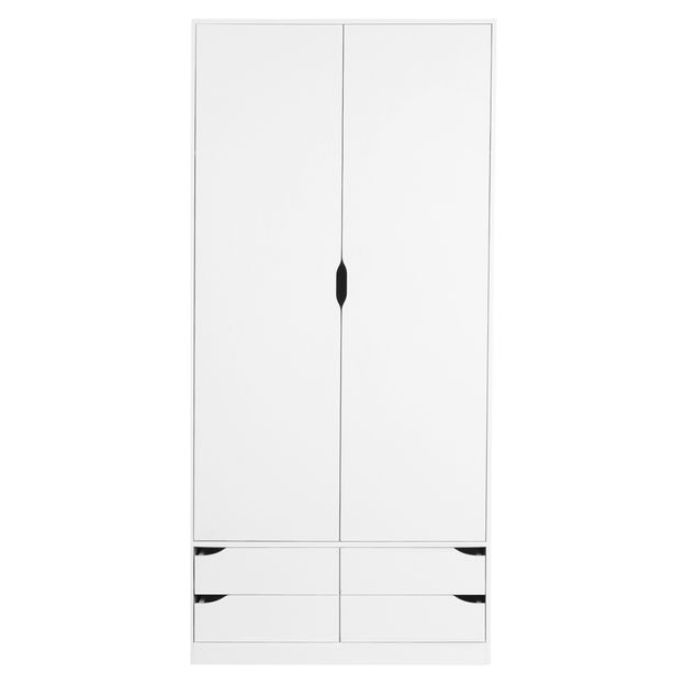 GUARDA-ROUPA 2 PORTAS/4 GAVETAS WINK