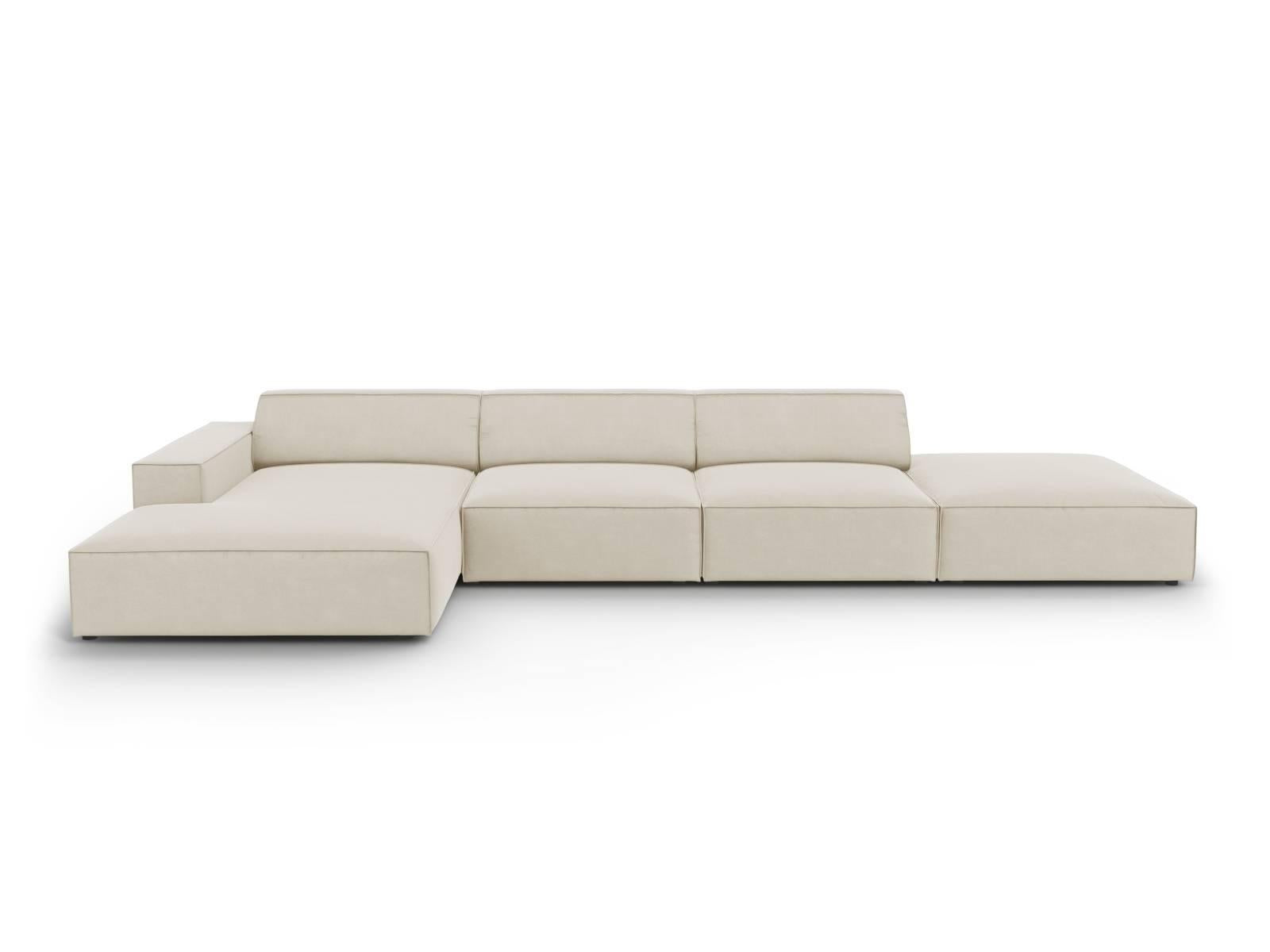 Micadoni 6-zits hoekbank Jodie velvet links