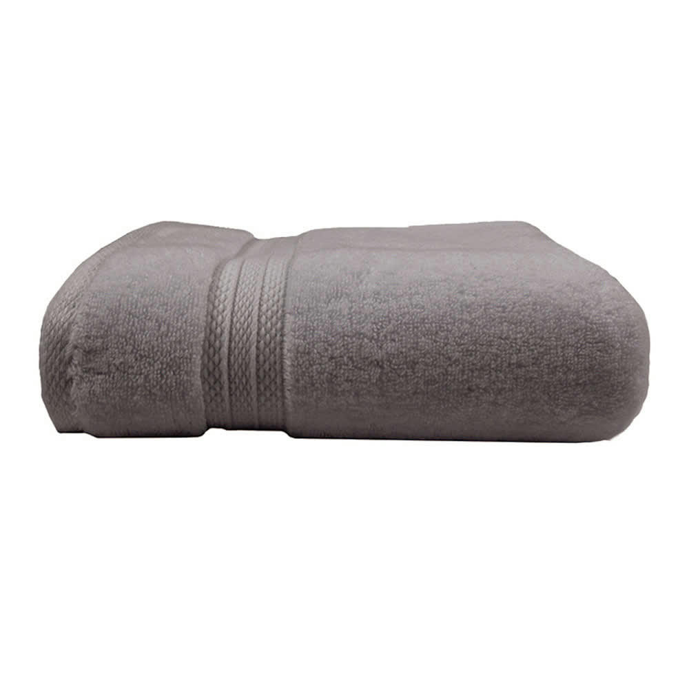 - Drap de douche  pur coton gris 70x140