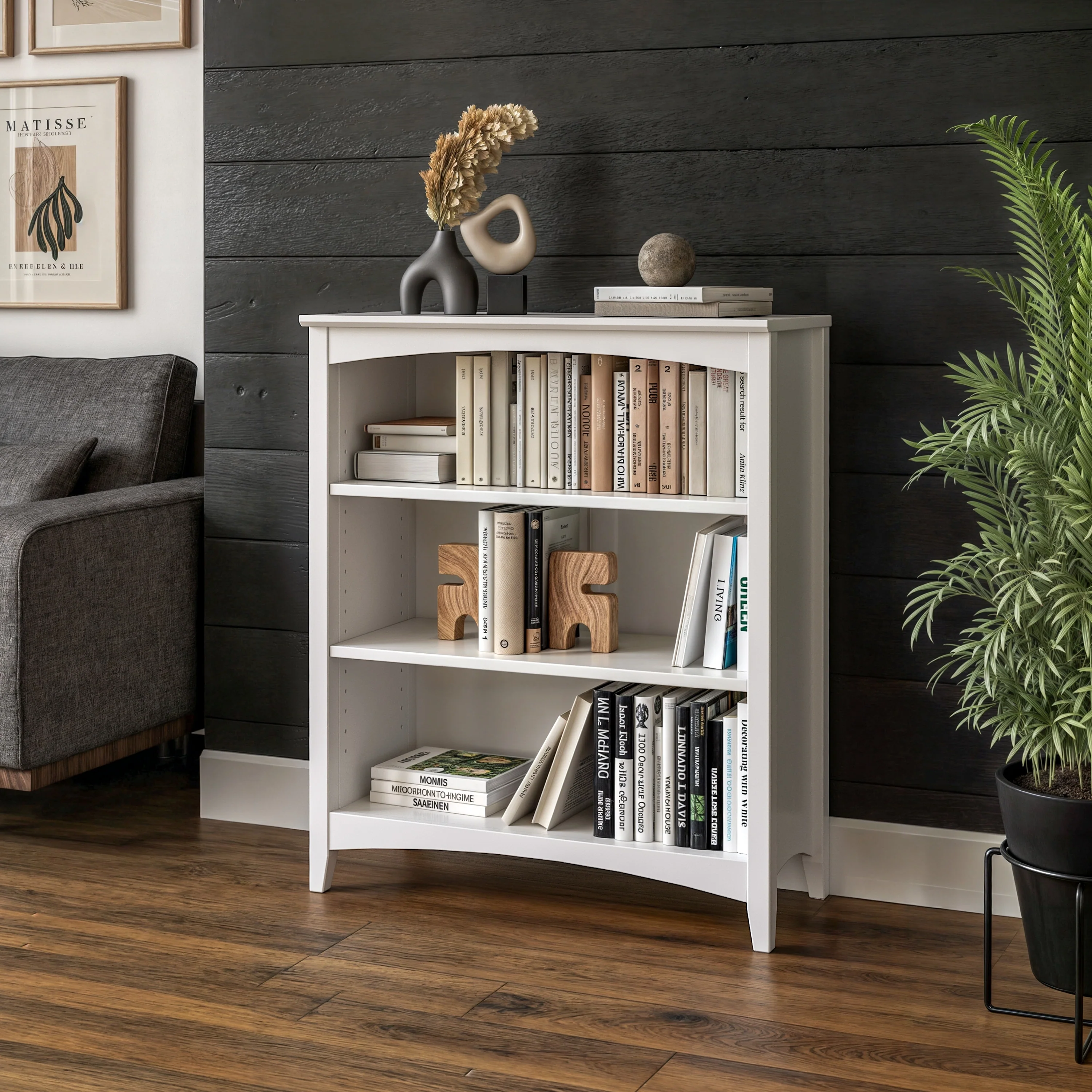 Shaker Style Bookcase - 36H