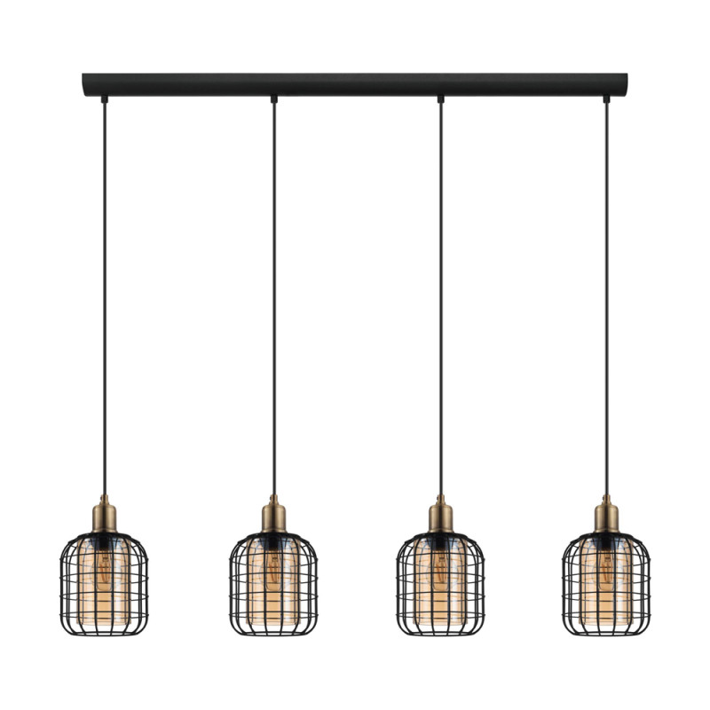 Suspension Chisle noire E27 4 x 40 W EGLO