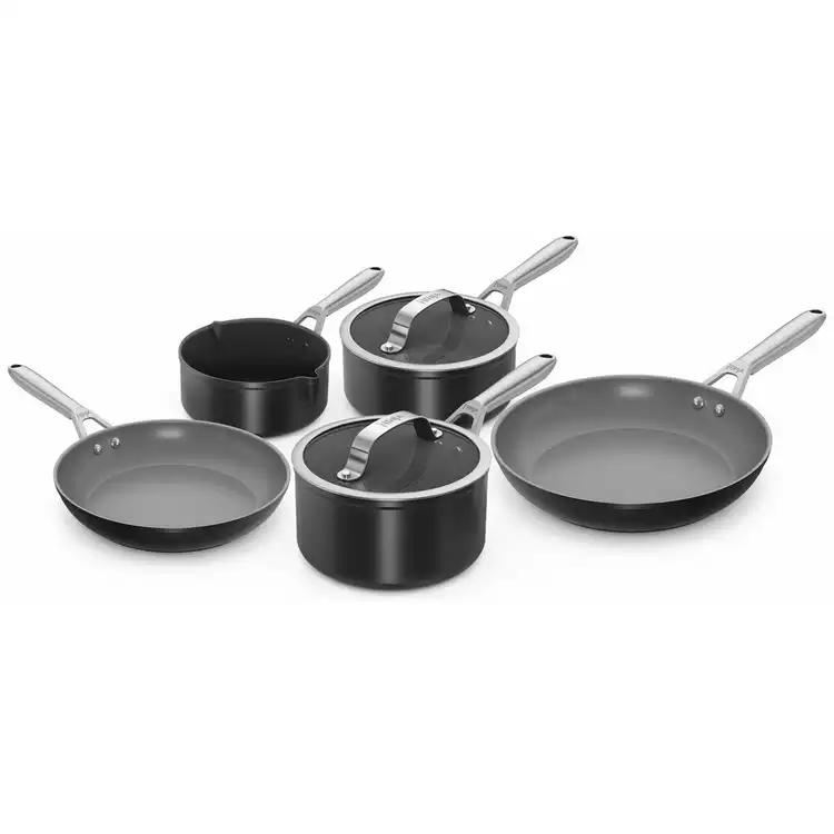 Ninja Ceramic Pro 5 Piece Aluminium Pan Set - Black