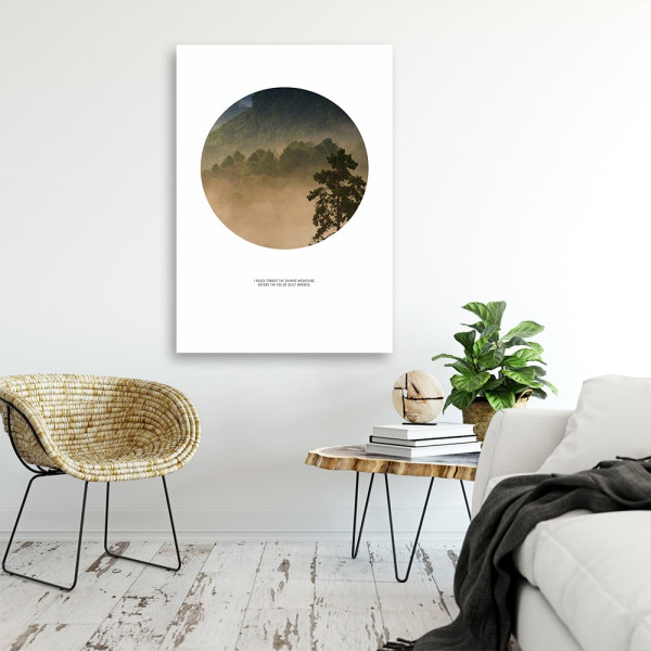 Feeby Obraz na płótnie Las w kole 40x60