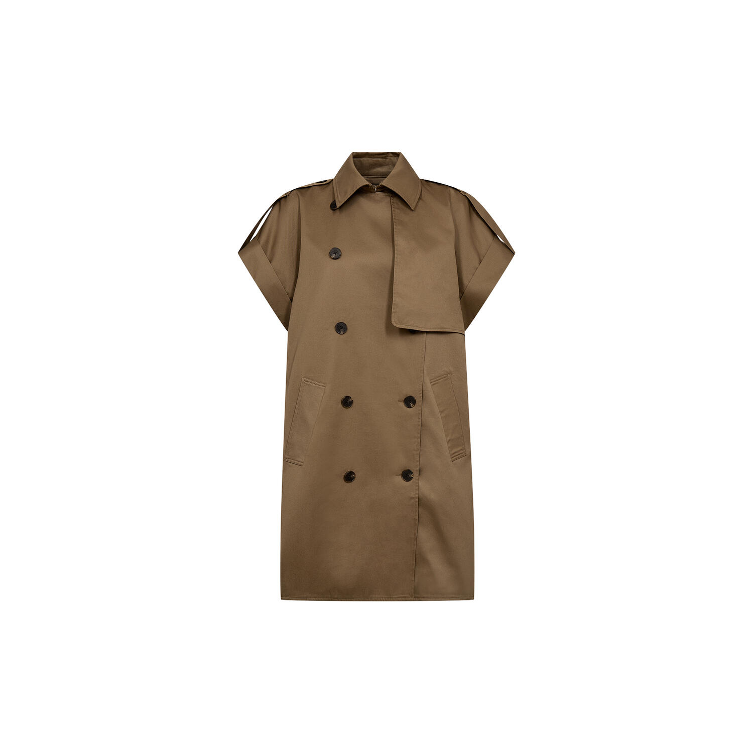 PD-Nico Trench Jacket, lead brown