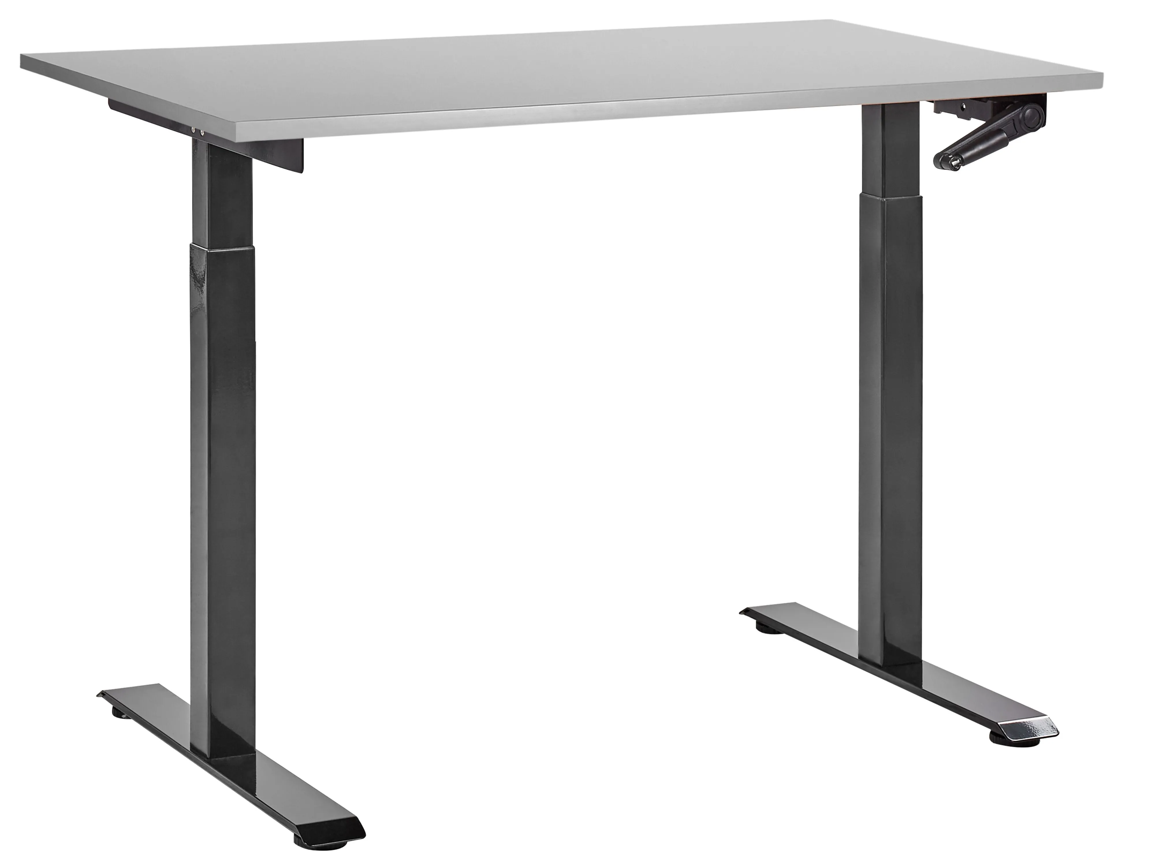 Manual Adjustable Standing Desk DESTINES Grey/ Black 120 cm 72 cm