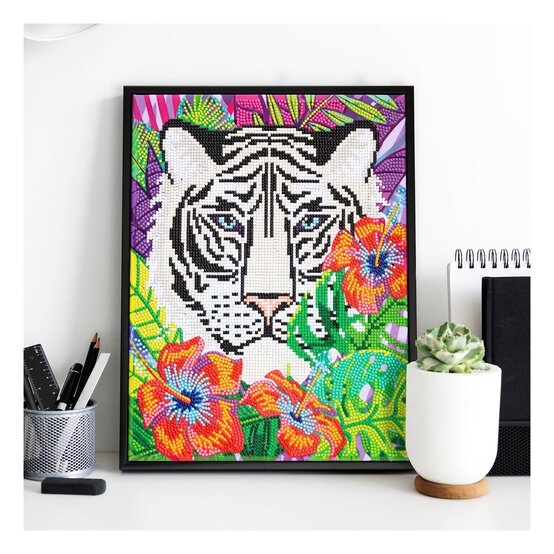 Diamond Dotz Tropical White Tiger Kit 27cm x 35cm