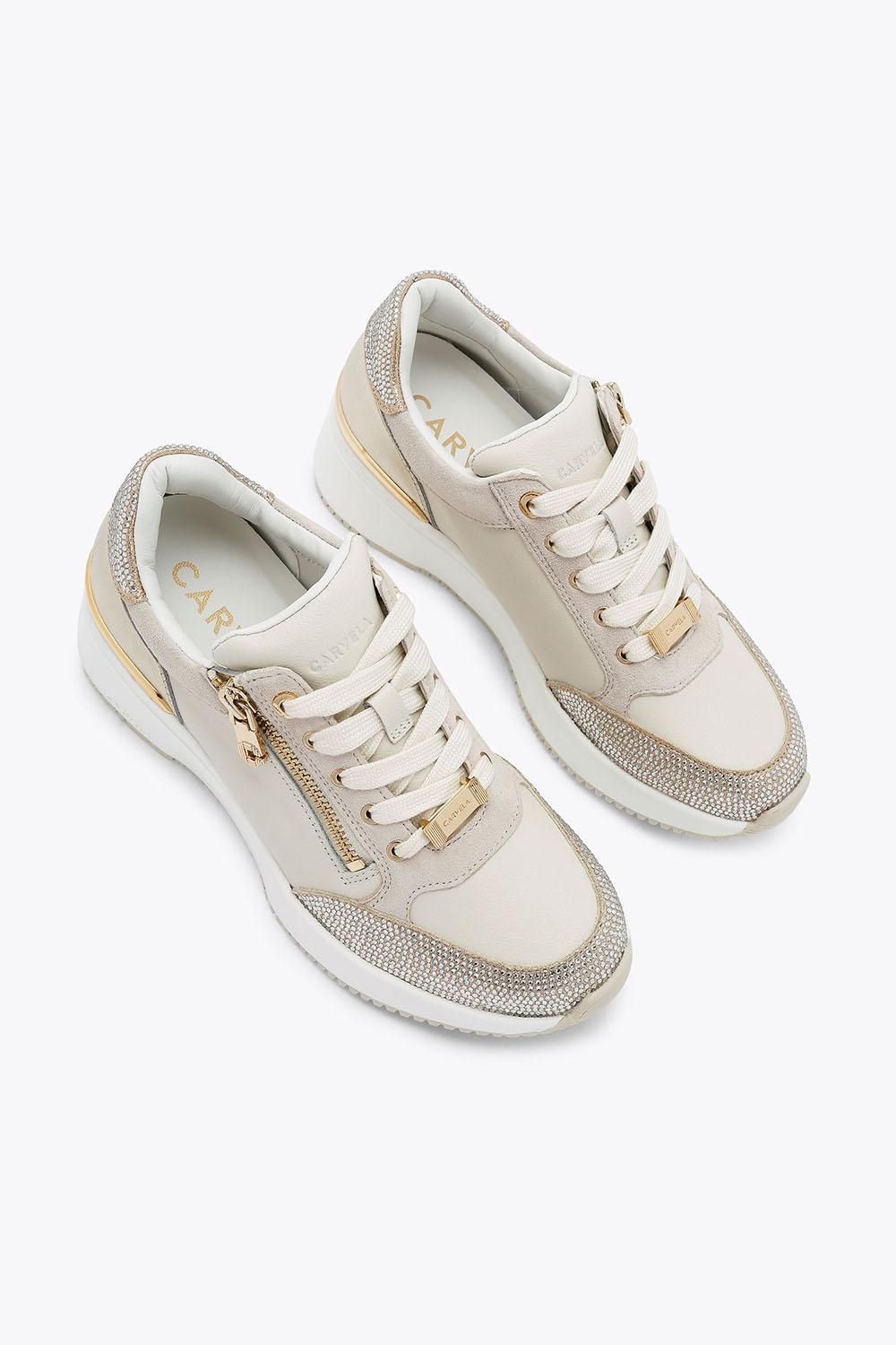 Carvela Skyline Wedge Sneaker' Leather Trainers