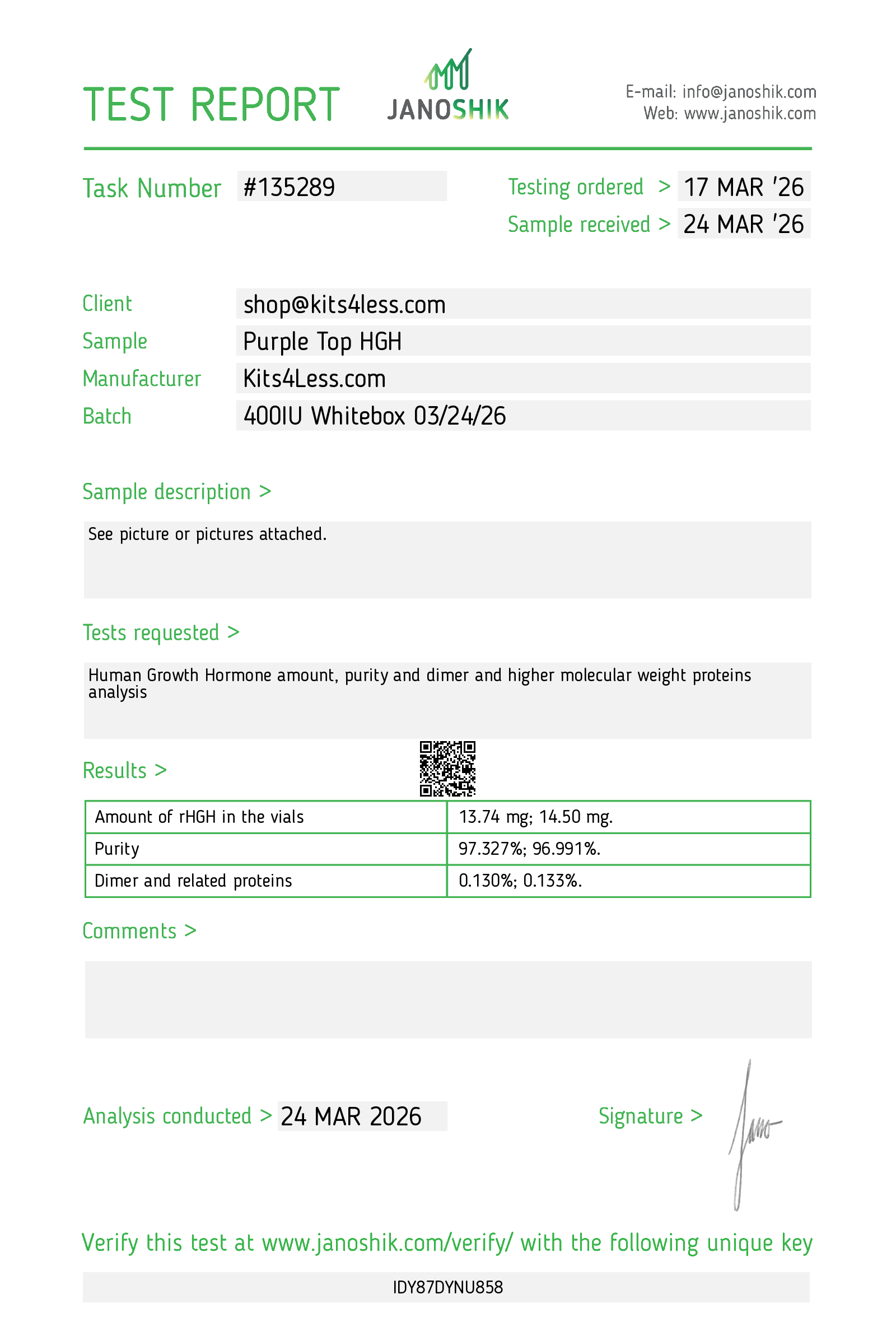 Generostim HGH 400 IU Whitebox – Premium rHGH | Kits4Less