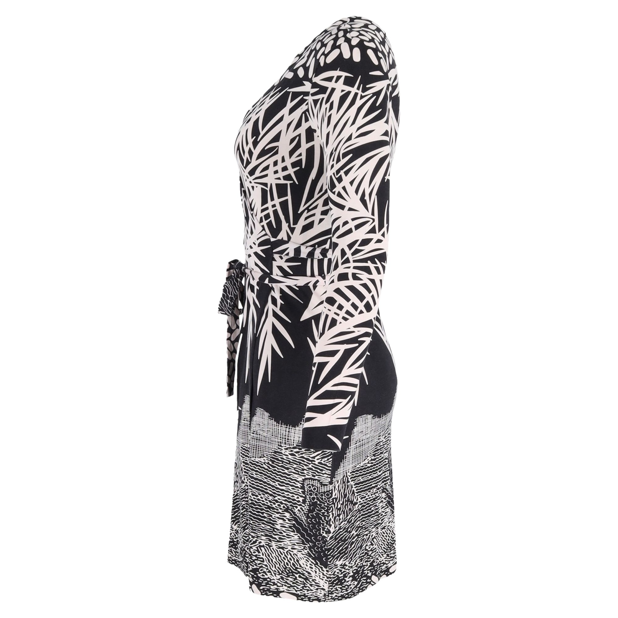 Diane Von Furstenberg Preloved Julian Wrap Dress In Multicolor Silk