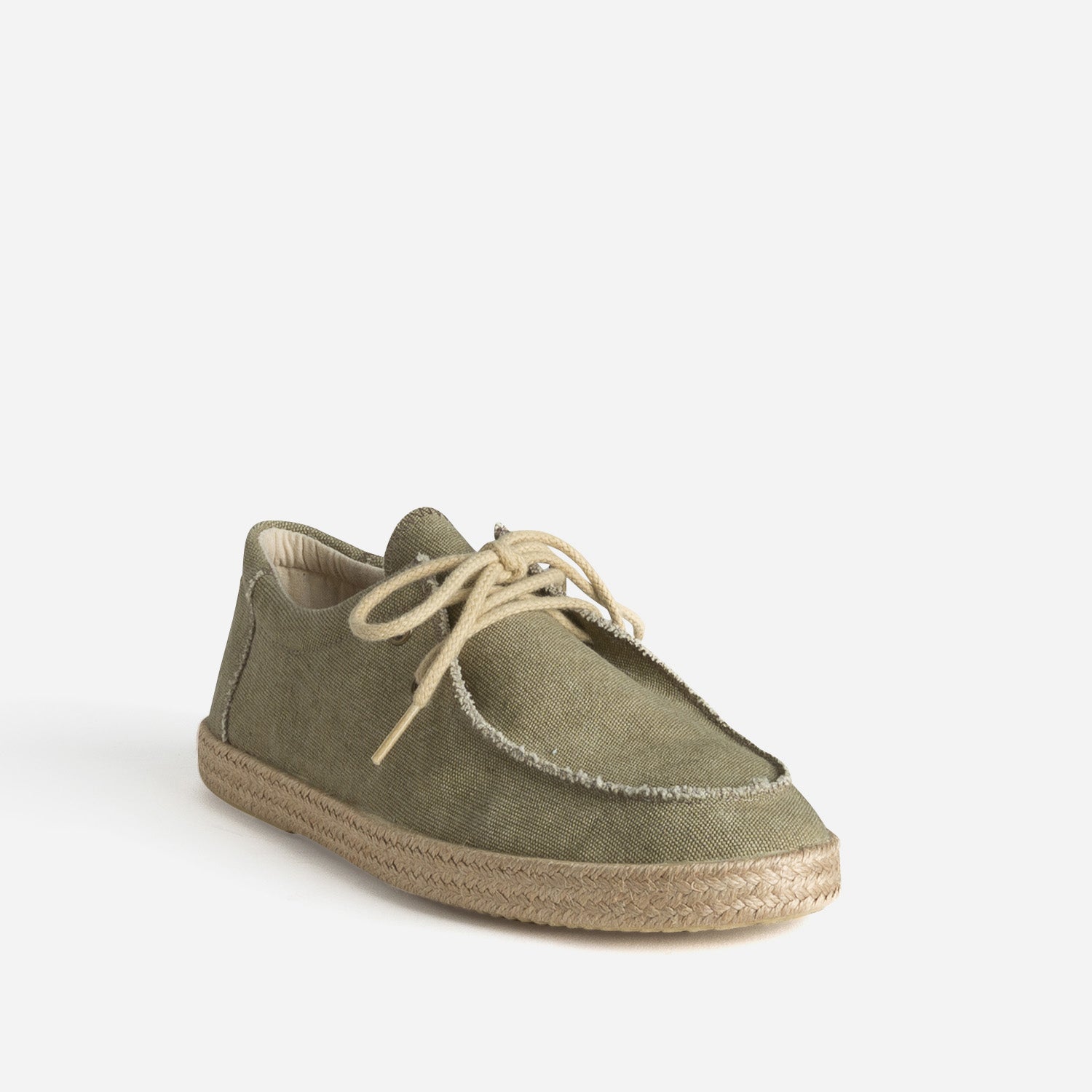 Tennis plateau kaki toile