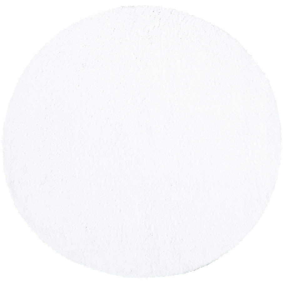 SOFTY - Tapis à poils longs rond SOFTY blanc neige 200x200cm