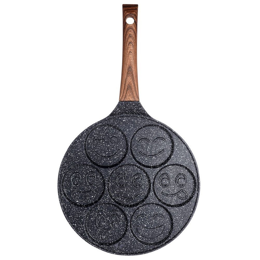 Patelnia do jajek granitowa 7 otworów BLACK&WOOD 26 cm