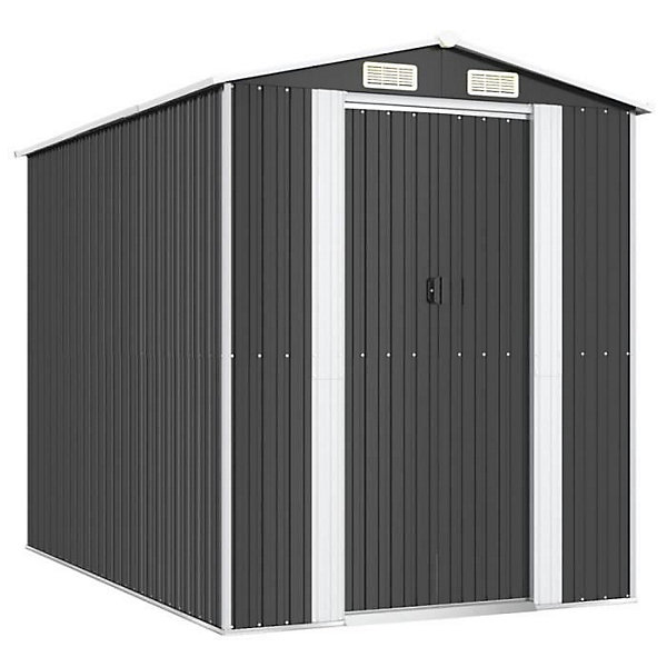 3147450 vidaXL Abri de jardin Anthracite 192x274x223 cm Acier galvanisé