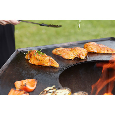 Brasero plancha Nestor Original Noir acier galvanisé - Barbecook