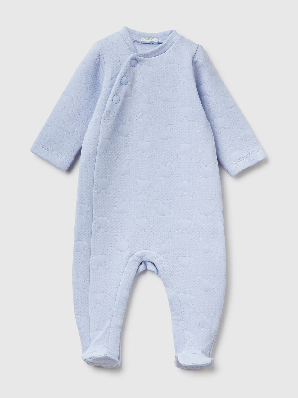 Onesie with bunny jacquard