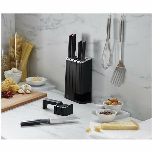 Joseph Joseph Elevate 5 Piece SlimBlock Kitchen Knife Set with Sharpener 10537
