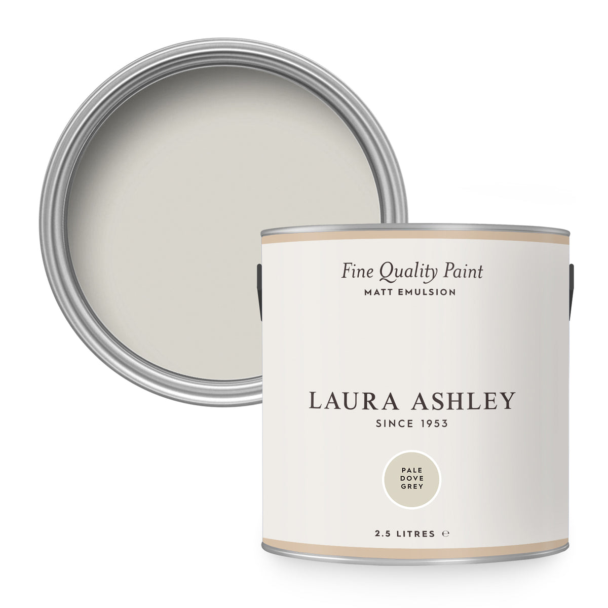 Laura Ashley Muurverf Mat - Pale Dove Grey - Grijs - 2,5 liter